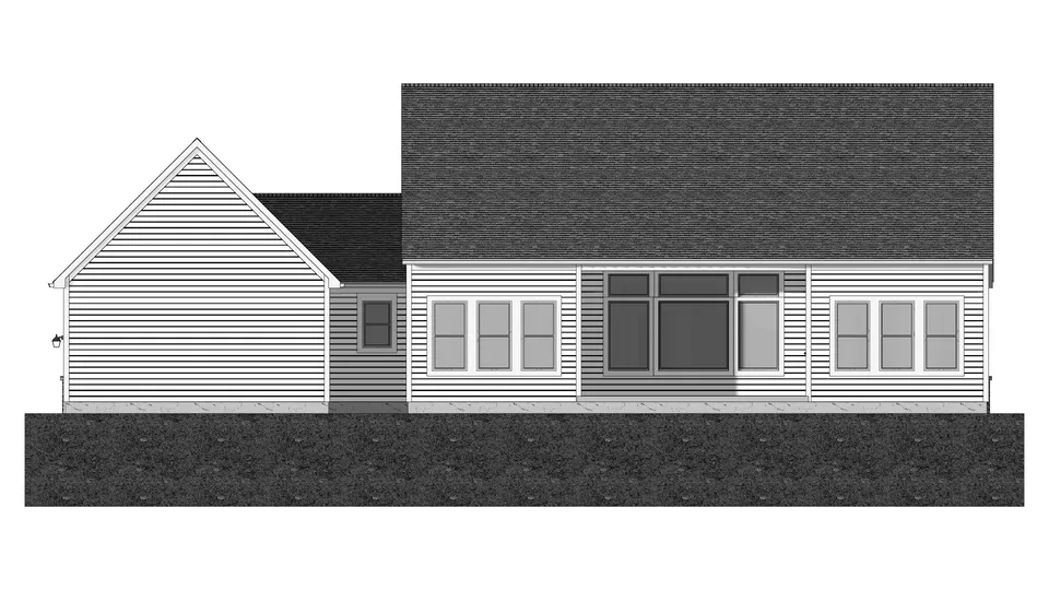 The Messina house plan, exterior view 3